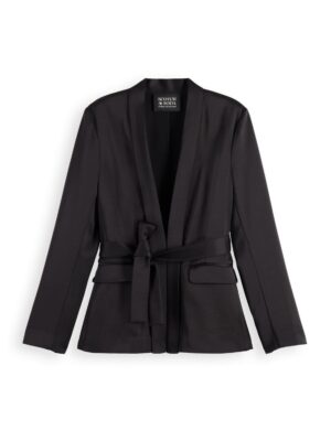 Scotch & Soda 176805 : Satin single breasted Blazer, Evening black