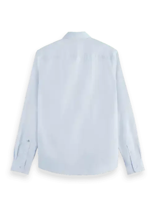 Scotch & Soda 175474: Essential poplin shirt , Shirt blue - Image 9