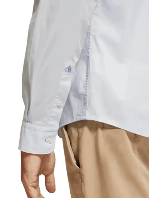 Scotch & Soda 175474: Essential poplin shirt , Shirt blue - Image 5