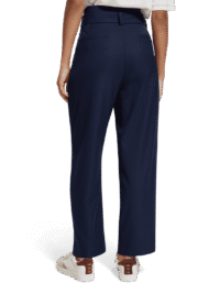 Alternative view of Scotch & Soda 176391 : High rise straight leg trousers, Navy blue