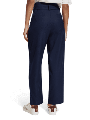 Alternative view of Scotch & Soda 176391 : High rise straight leg trousers, Navy blue