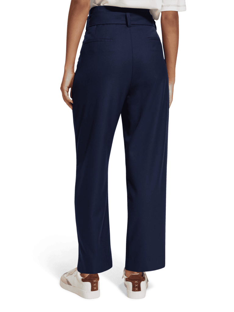Scotch & Soda 176391 : High rise straight leg trousers, Navy blue - Image 2
