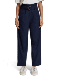 Scotch & Soda 176391 : High rise straight leg trousers, Navy blue