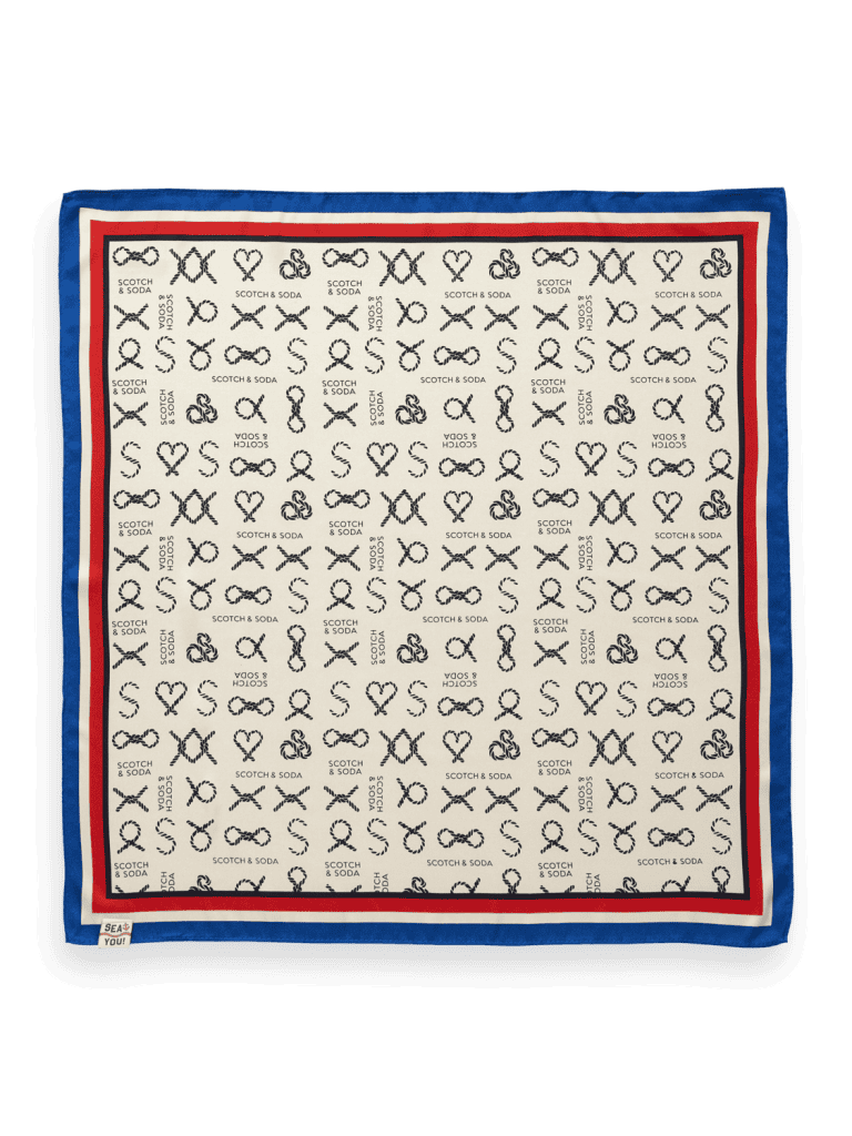 Scotch & Soda 176442 : Printed Square Scarf - Image 3
