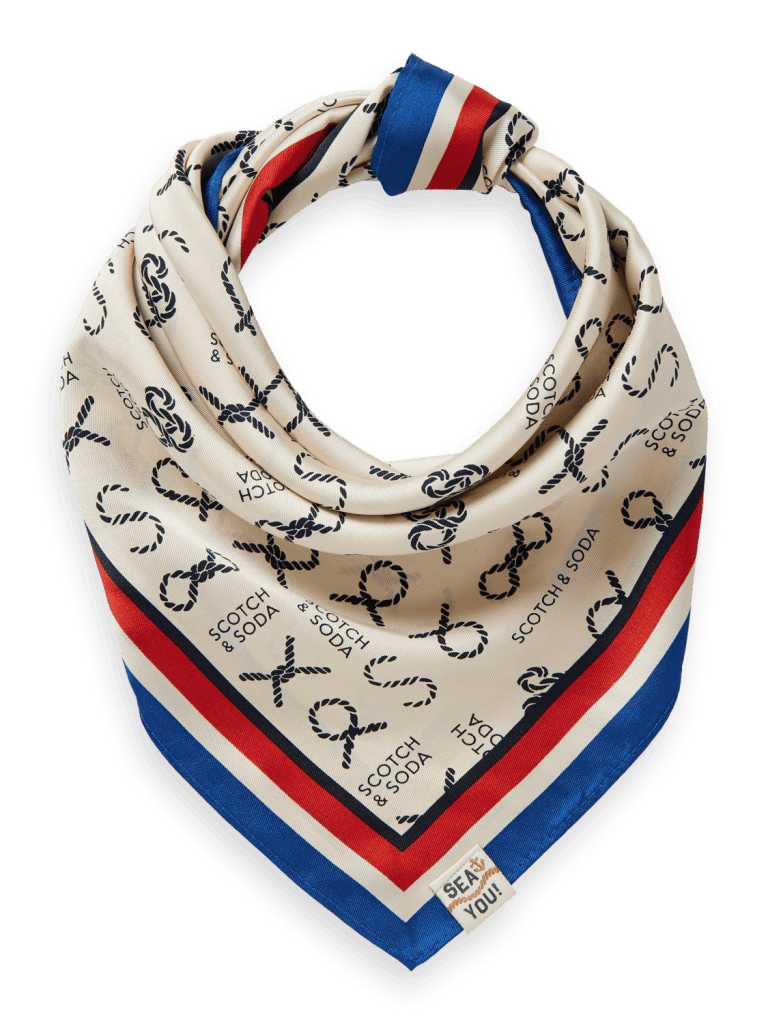 Scotch & Soda 176442 : Printed Square Scarf