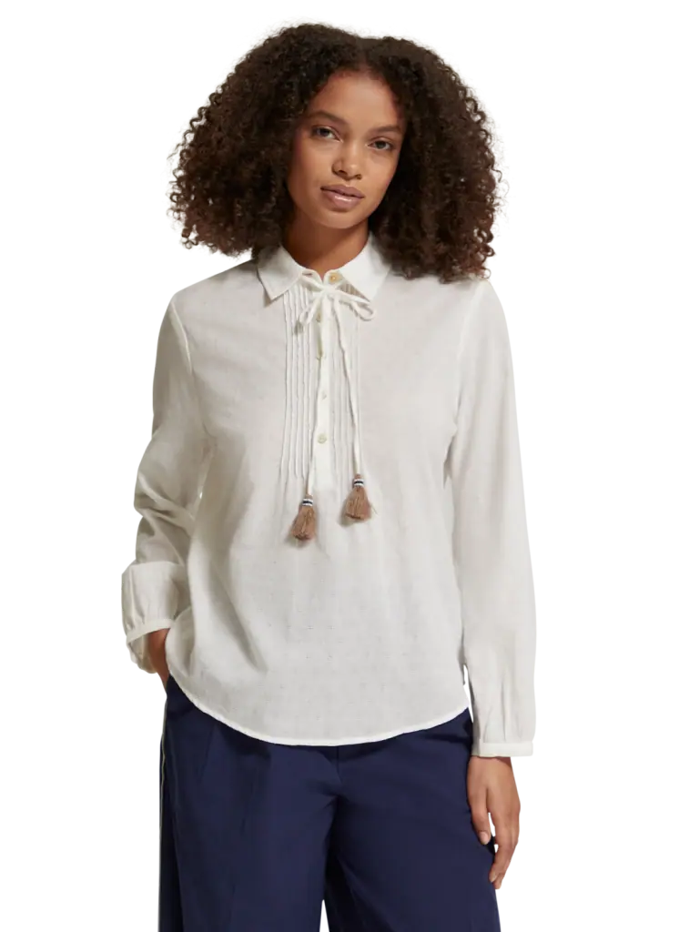 Scotch & Soda 176725 : Pin tuck bib top