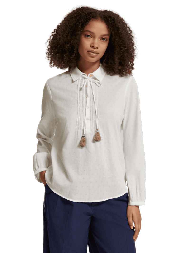 Scotch & Soda 176725 : Pin tuck bib top