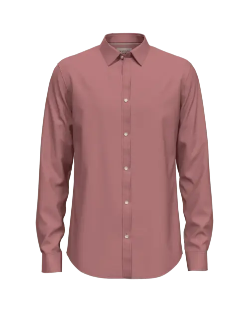 Scotch & Soda 175474: Essential poplin shirt , Weathered pink