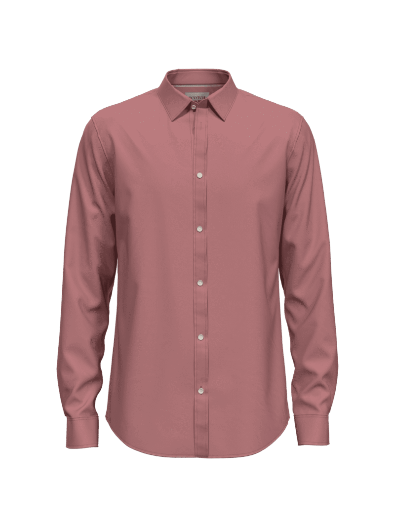Scotch & Soda 175474: Essential poplin shirt , Weathered pink