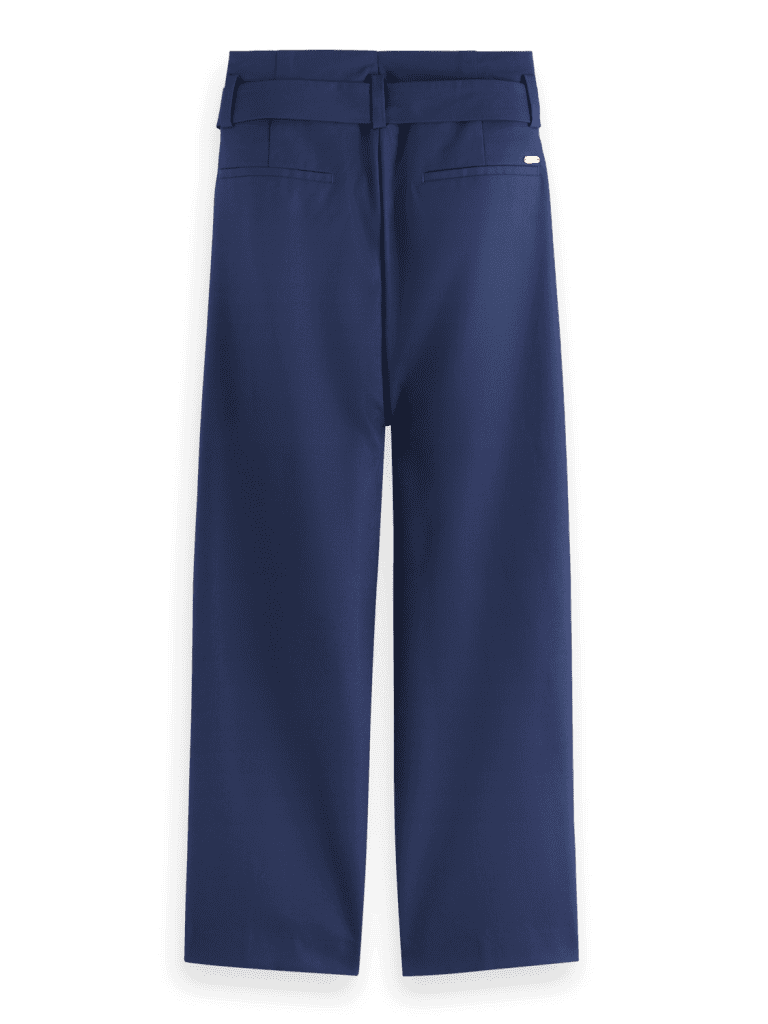 Scotch & Soda 176391 : High rise straight leg trousers, Navy blue - Image 5