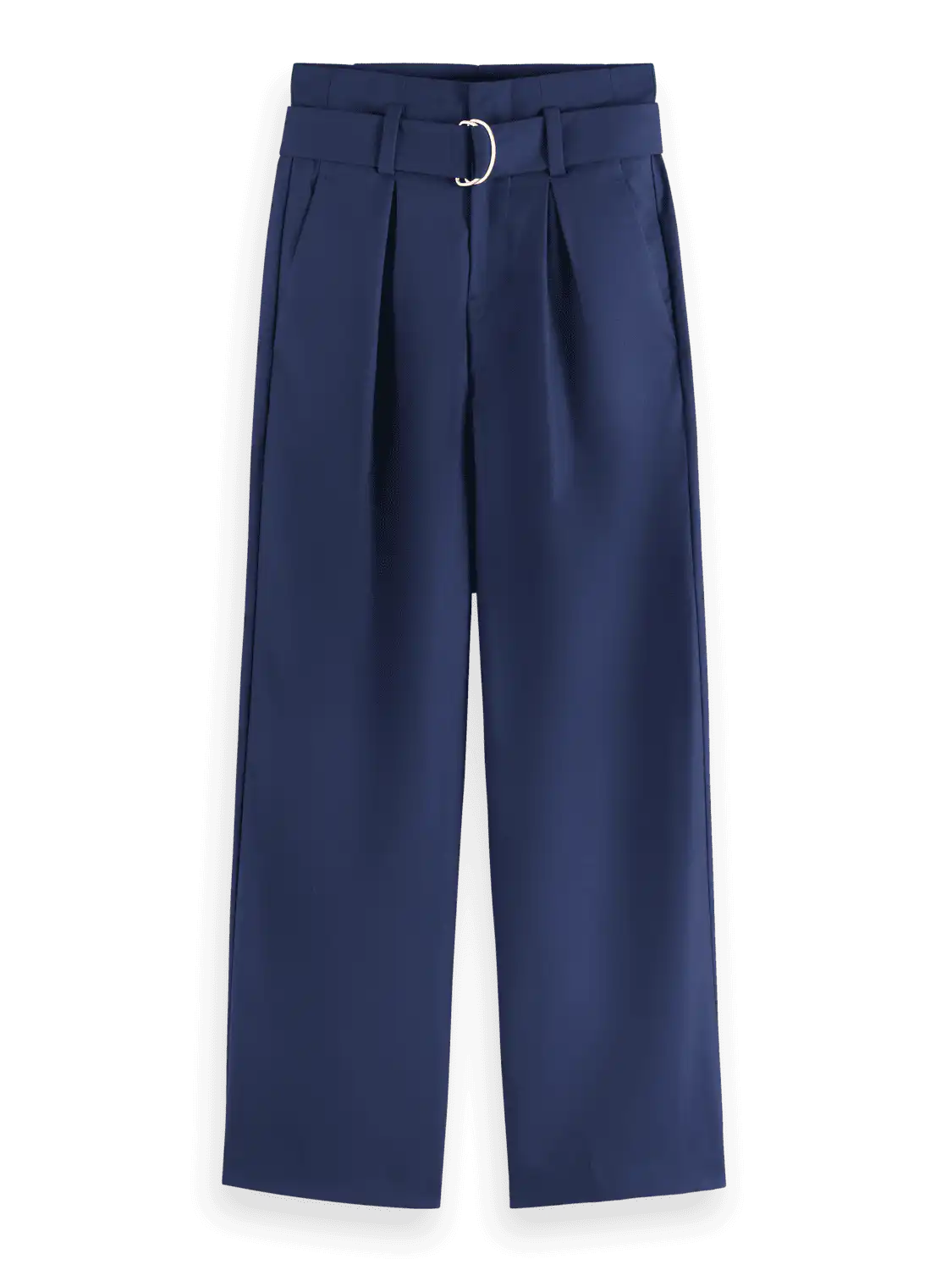 Scotch & Soda 176391 : High rise straight leg trousers, Navy blue - Image 7