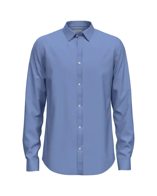 Scotch & Soda 175474: Essential poplin shirt , Ocean mist