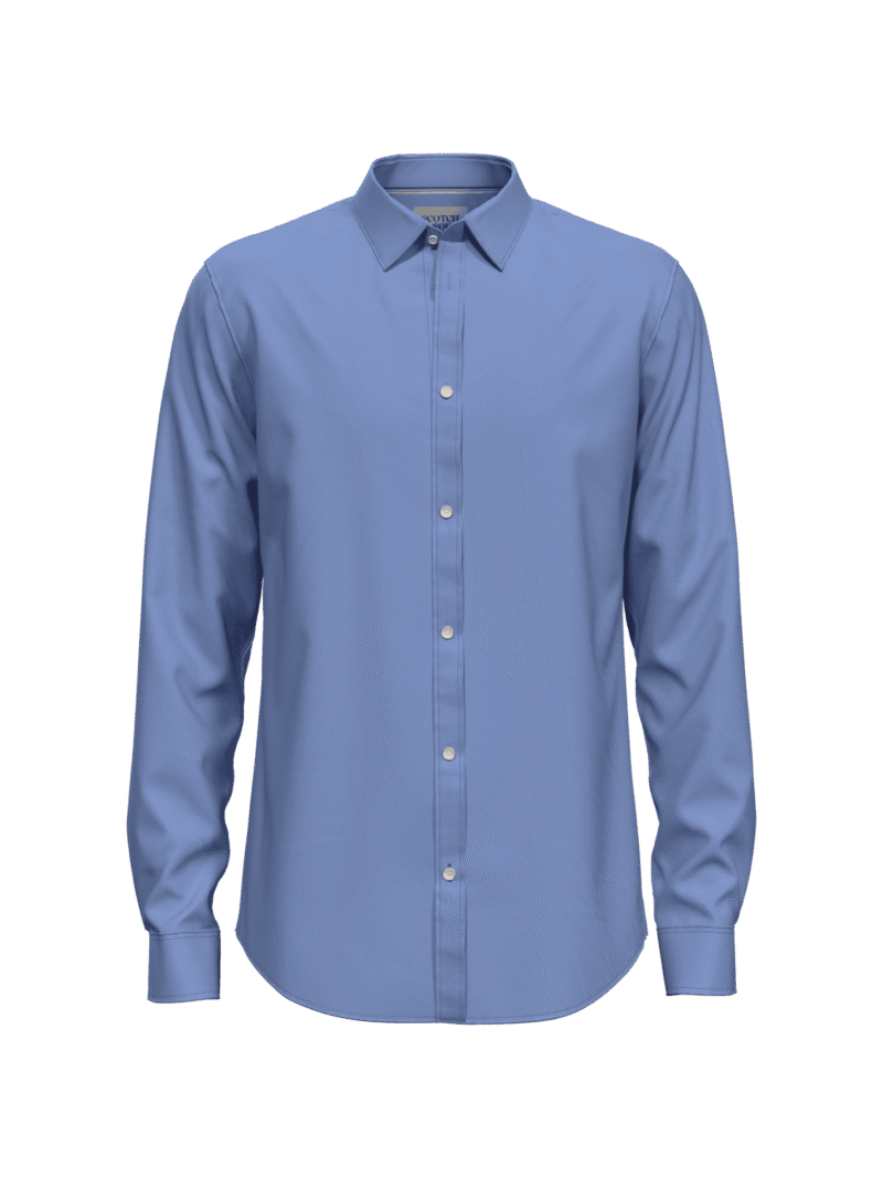 Scotch & Soda 175474: Essential poplin shirt , Ocean mist
