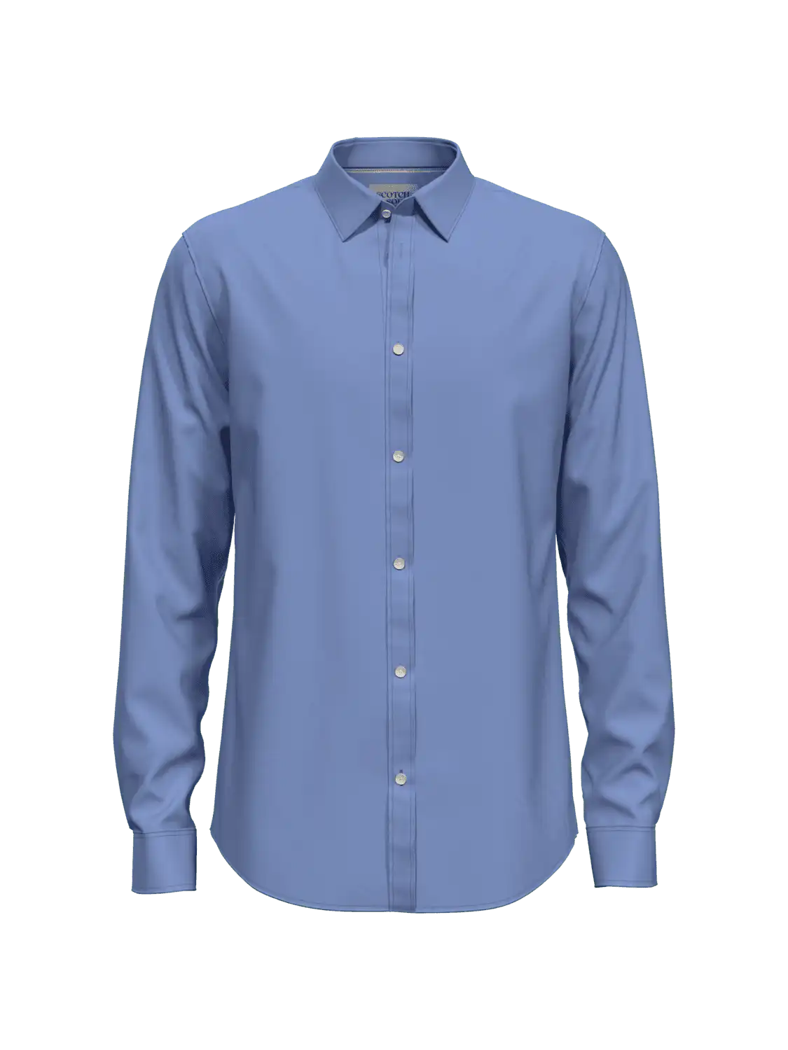 Scotch & Soda 175474: Essential poplin shirt , Ocean mist