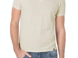 Timezone - Tonal striped polo shirt, ecru