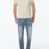 Timezone - Tonal striped polo shirt, ecru - Image 5