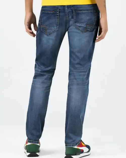 Alternative view of Timezone Slim Scott- aged blue wash