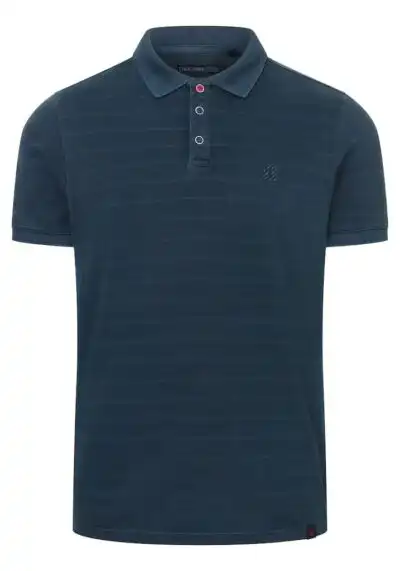 Alternative view of Timezone - Tonal striped polo shirt, navy