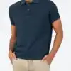 Timezone - Tonal striped polo shirt, navy