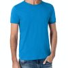 Timezone - Ripped basic t-shirt, french blue