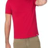 Timezone - Ripped basic t-shirt, light red
