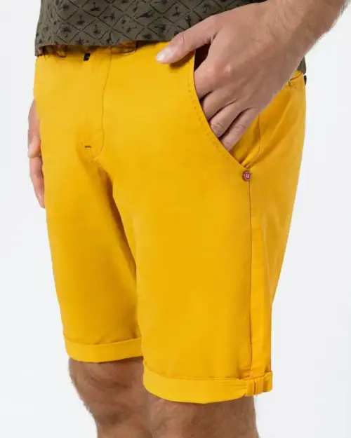 Timezone: Slim JannoTZ Short, sunny yellow