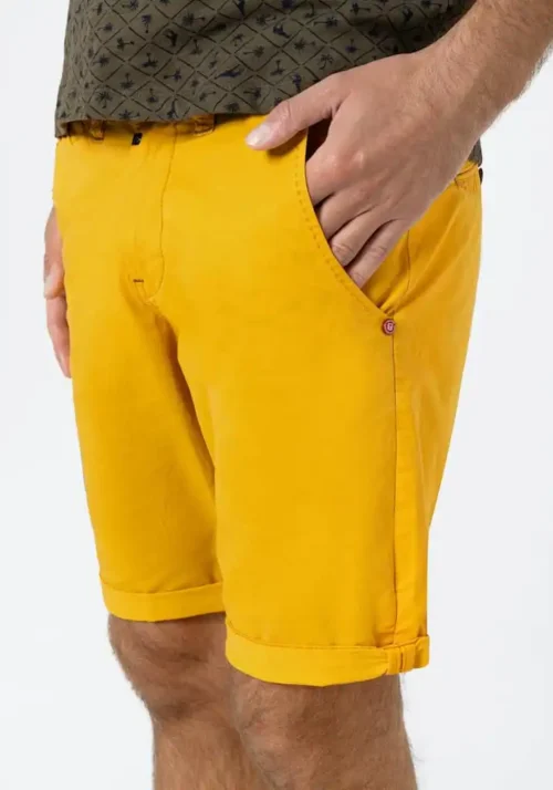 Timezone: Slim JannoTZ Short, sunny yellow