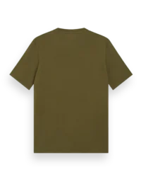 Alternative view of Scotch & Soda 175652 : Garment Dye Logo Crew t-shirt, Algae