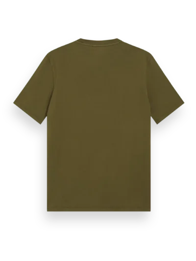 Alternative view of Scotch & Soda 175652 : Garment Dye Logo Crew t-shirt, Algae