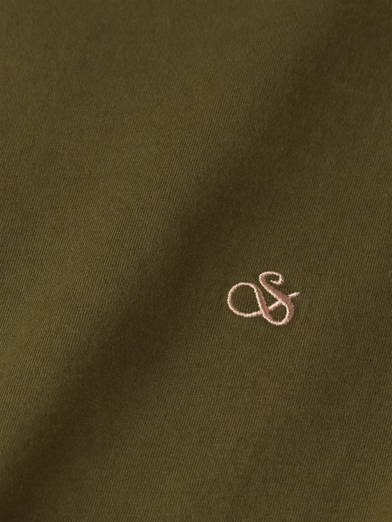 Scotch & Soda 175652 : Garment Dye Logo Crew t-shirt, Algae - Image 3
