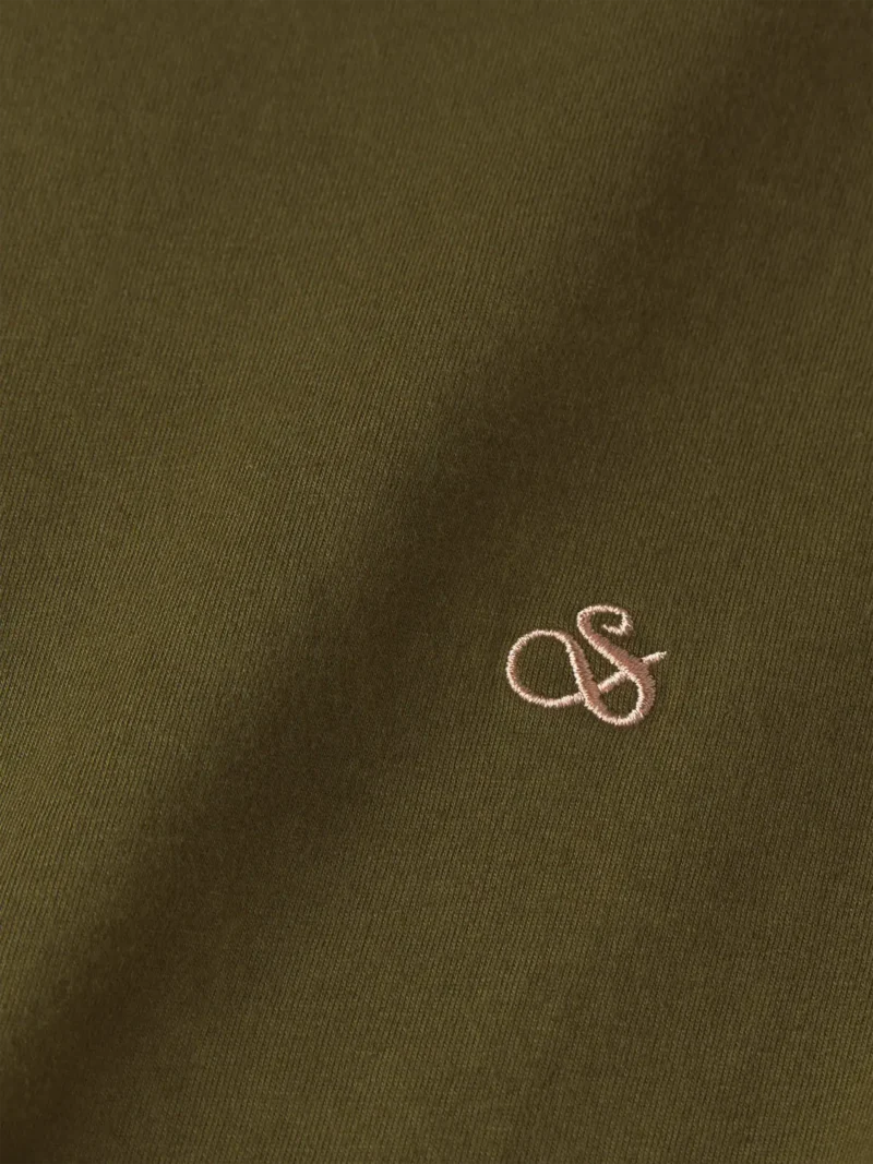 Scotch & Soda 175652 : Garment Dye Logo Crew t-shirt, Algae - Image 3