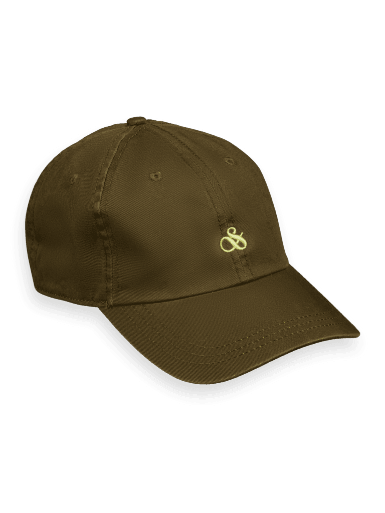 Scotch & Soda 175796 : Twill logo Embroidery cap- Algae