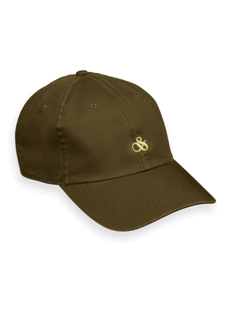 Scotch & Soda 175796 : Twill logo Embroidery cap- Algae