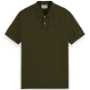 Scotch & Soda 179001 : Essential Cotton Pique Polo, Military