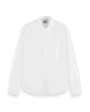 Scotch & Soda 179006: Essential Solid slim fit shirt, White