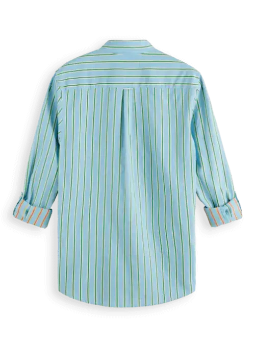 Scotch & Soda 175700: Dobby Stripe Roll-up sleeves - Image 4