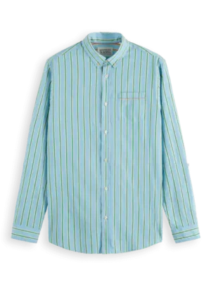 Alternative view of Scotch & Soda 175700: Dobby Stripe Roll-up sleeves