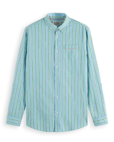 Alternative view of Scotch & Soda 175700: Dobby Stripe Roll-up sleeves