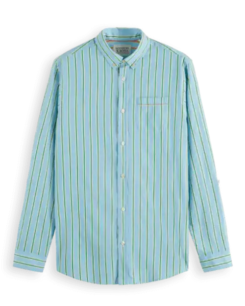 Alternative view of Scotch & Soda 175700: Dobby Stripe Roll-up sleeves