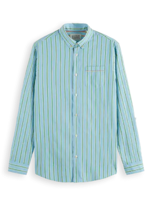 Alternative view of Scotch & Soda 175700: Dobby Stripe Roll-up sleeves