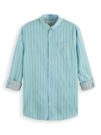 Scotch & Soda 175700: Dobby Stripe Roll-up sleeves
