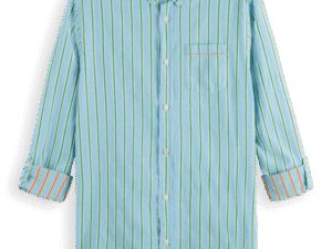 Scotch & Soda 175700: Dobby Stripe Roll-up sleeves