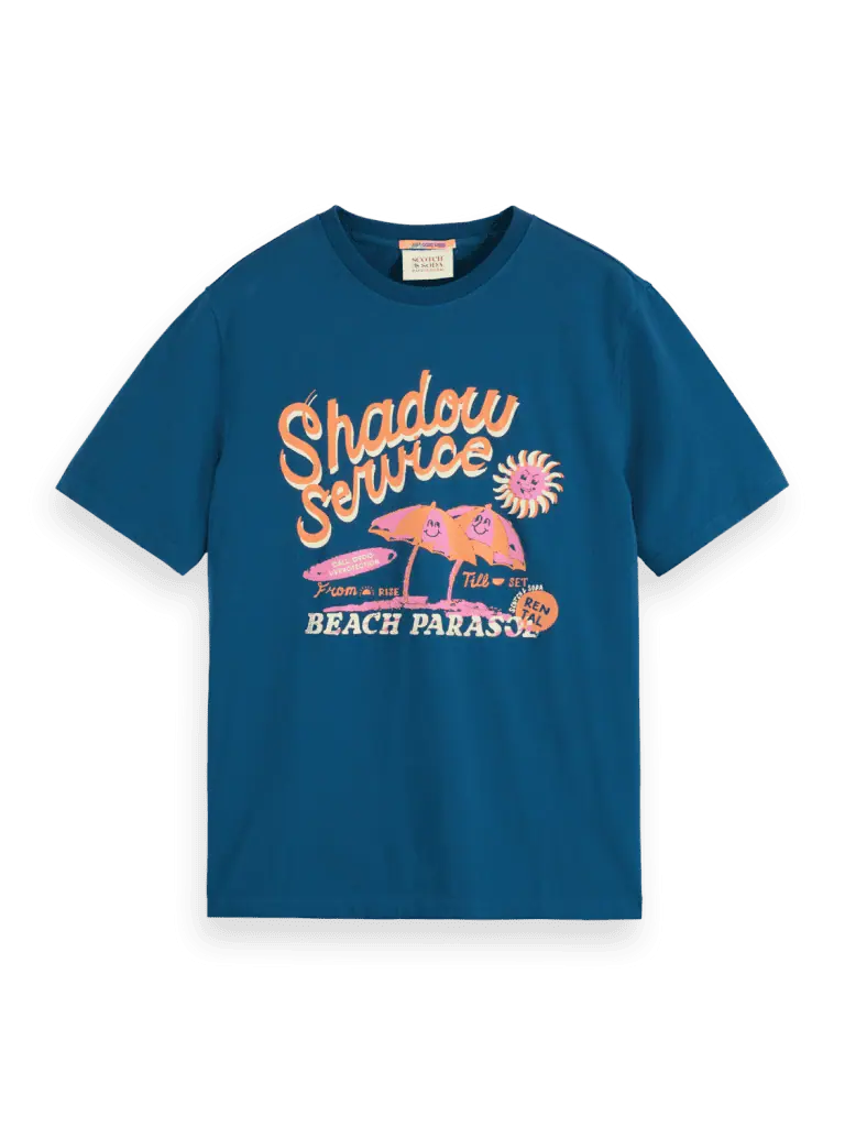 Scotch & Soda 175636: Front Artwork T-shirt,harbour teal