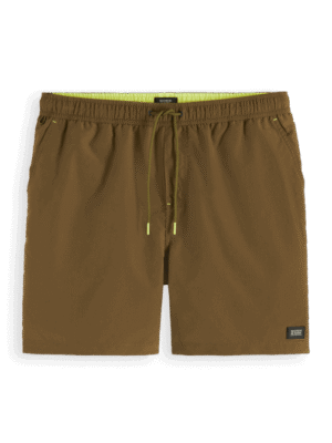 Scotch & Soda 175367 : Mid-length swim shorts, Algae