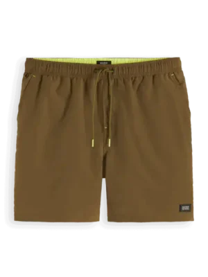Scotch & Soda 175367 : Mid-length swim shorts, Algae