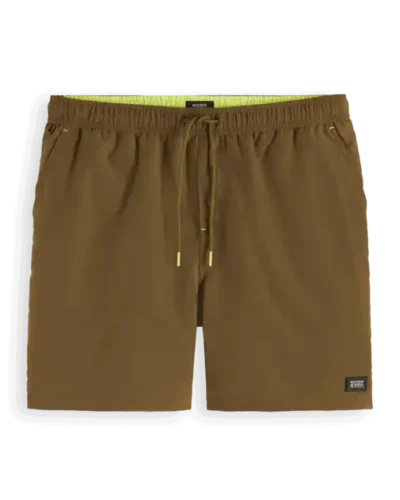 Scotch & Soda 175367 : Mid-length swim shorts, Algae