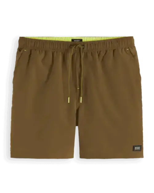 Scotch & Soda 175367 : Mid-length swim shorts, Algae