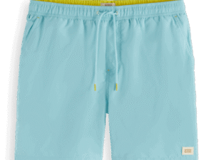 Scotch & Soda 175367 : Mid-length swim shorts, Washed neon blue