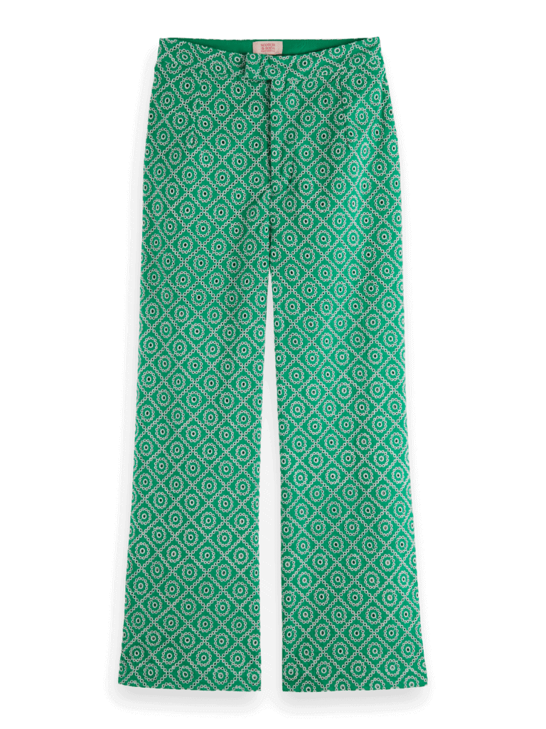 Scotch & Soda 177363 : Broderie anglasie straight leg trousers