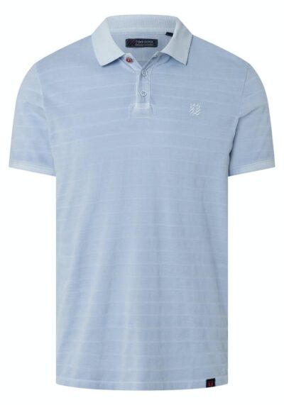 Alternative view of Timezone - Tonal striped polo shirt, thermal blue